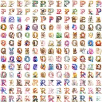 Full collection grid view of Watercolor Animal Alphabet Clipart letters P, Q, R with bears, rabbits, raccoons, and owls. Assortment of styles and poses for sublimation, educational resources, and activity books. Commercial use transparent PNGs.