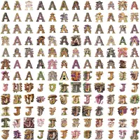 Watercolor Letters A and J alphabet clipart grid view showing a full collection preview with assorted styles of fantasy mushrooms, moss, and tree bark. Isolated PNGs for sublimation and printable designs.