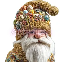Video preview of Easter Gnome Mega Bundle Clipart. Slideshow featuring a large collection of gnomes including rainbow and gold. For stickers and planners.