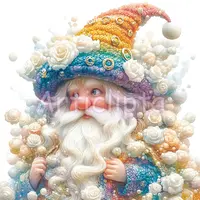 Video preview of Wedding Gnome Clipart Mega Bundle. Slideshow featuring a large collection of gnomes in various colors. For stickers and planners.