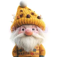 Video preview of Autumn Mix Gnome Clipart Bundle. Slideshow featuring 30 fall gnomes in various colors. Isolated PNGs for sublimation.