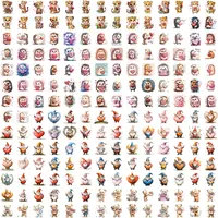 Valentine's Day Mega Clipart Bundle grid view. Features cute leopard cubs, romantic hedgehogs, blue and orange gnomes with hearts, and sweet teddy bears. Great for printable classroom resources.