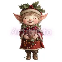 Video preview of Christmas 2 Watercolor Clipart Bundle. Slideshow featuring winter baby deer, polar bears, and nutcrackers. Isolated PNGs for holiday cards.