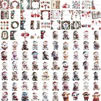 Full collection preview featuring religious crosses, polar bears, and festive wreaths. Diverse watercolor Christmas clipart for sublimation and religious holiday designs.