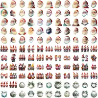 Assortment of styles showing vintage Santa Claus portraits and whimsical Christmas gnomes. Watercolor holiday character clipart ideal for stickers and digital scrapbooking.
