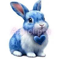 Video preview of Easter Watercolor Clipart Bundle. Slideshow featuring blue willow bunnies and floral eggs. Isolated PNGs for sublimation and festive crafts.