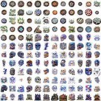 Grid view displaying watercolor bird nests with eggs, blue floral skulls, and spooky houses. Perfect for Easter, Halloween, and fantasy scrapbooking layouts.