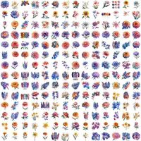 Full collection preview of watercolor garden flowers including lilies, tulips, and sunflowers. Vibrant floral assortment for spring designs, card making and crafting.