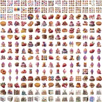 Collection preview of bakery sweets including donuts, cakes, macarons, and fruit pies, alongside stacks of vintage books. Perfect for recipe cards, reading journals, and sticker sheets.