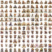 Watercolor Highland Cow Clipart Bundle grid view showing variety of poses with calves in baskets and sunflowers. Perfect for farm nursery decor and sublimation.